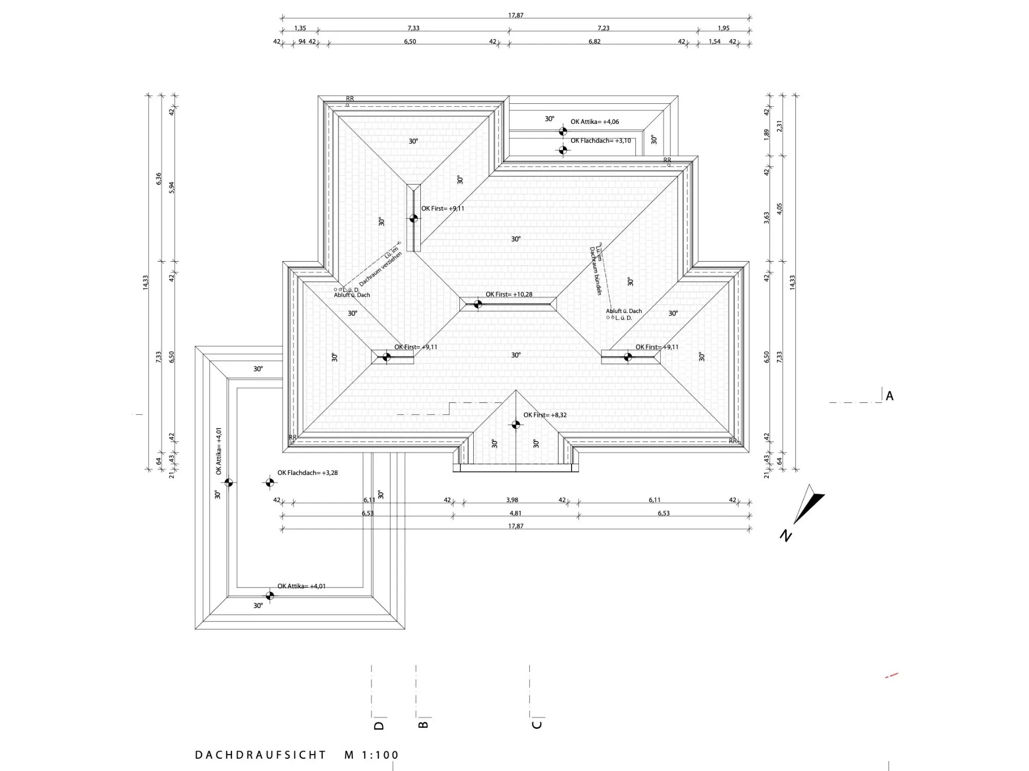Planung – EMK Erdbau-2 Beispielbild für die Planungszeichnung eines Einfamilienhauses